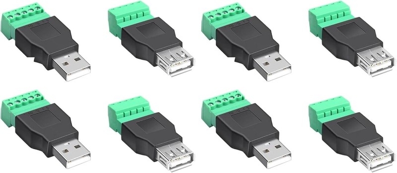 USB 2.0 Male/Female to 5 Pin Terminal Block Connectors gallery