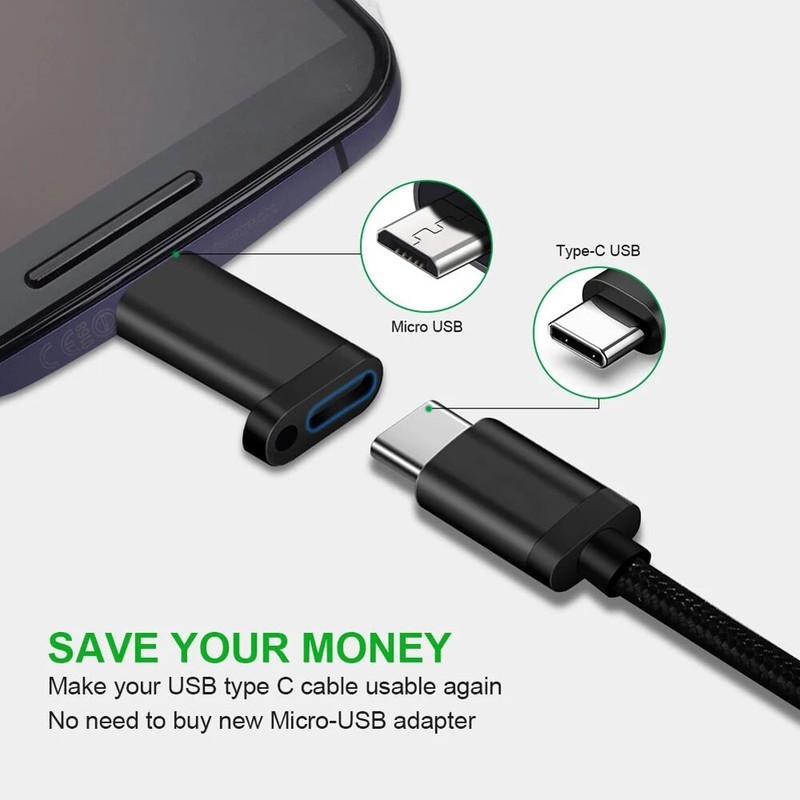 3PCS Lot Micro USB, 8-Pin, Type-C male Charger N Data Adapter w Antilost Layard gallery