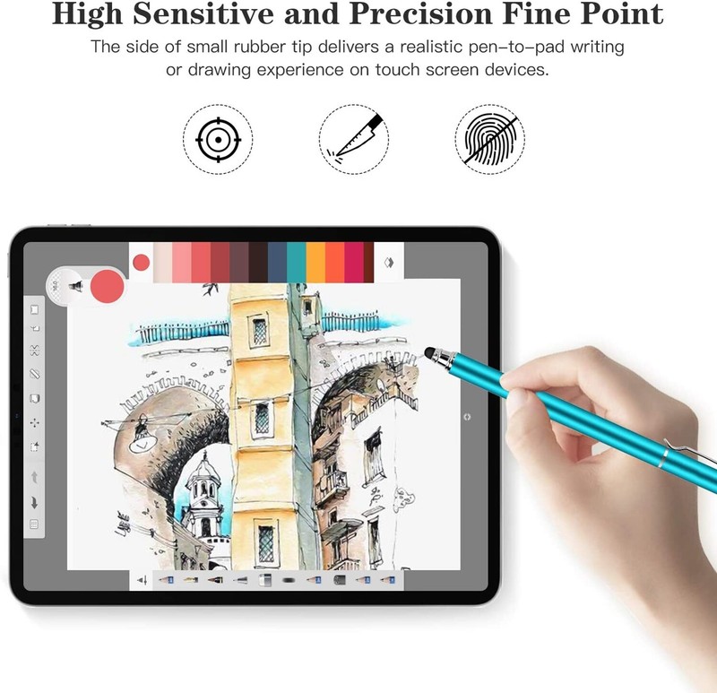 For Samsung Galaxy Tab A7/A8/A9/PLUS Touch Screen Pen Stylus Fiber Tip Aluminum gallery