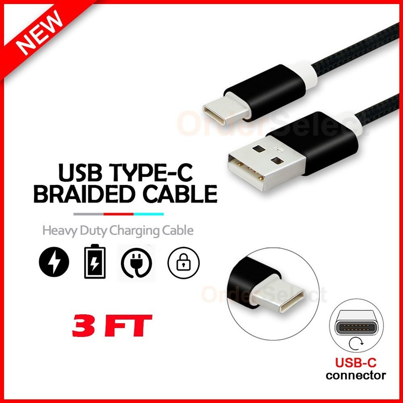 USB Type-C Thick Charger Cable Cord for Phone OnePlus Nord CE/Nord 2/Nord CE 2