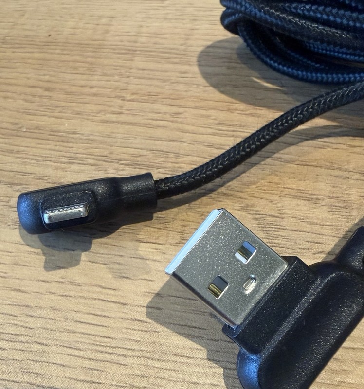 Angled USB to Angled 8 Pin 90 Degree 6ft Charging Cable - Lot of 6 gallery