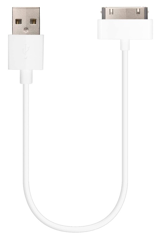 HomeSpot Short 30 pin iPhone 4 Cable MFi Cerified 8" 20cm Compatible with iPh...