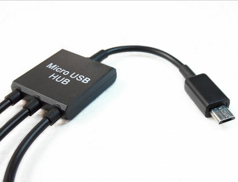 3 in1 Male to Female Micro USB 2.0 Power Charging Host OTG Hub Cable Adapter US gallery