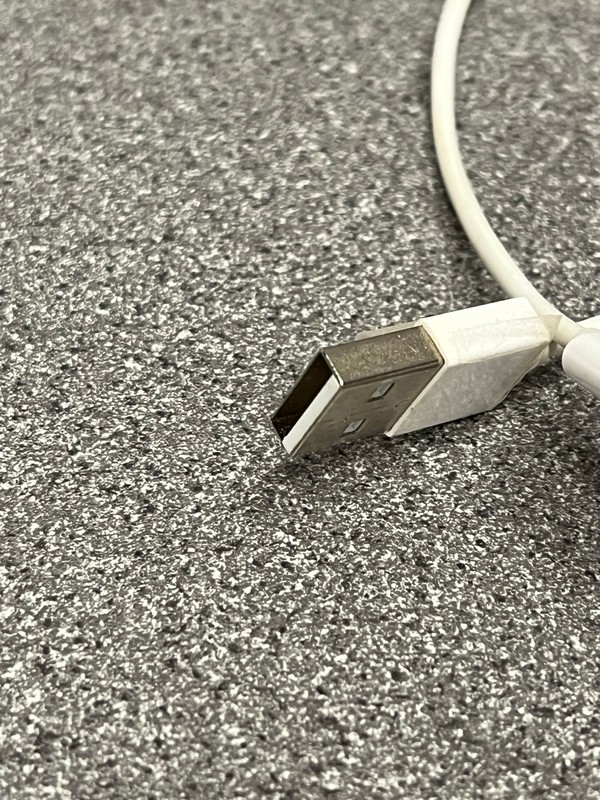 10 in. White Micro USB to USB cord gallery
