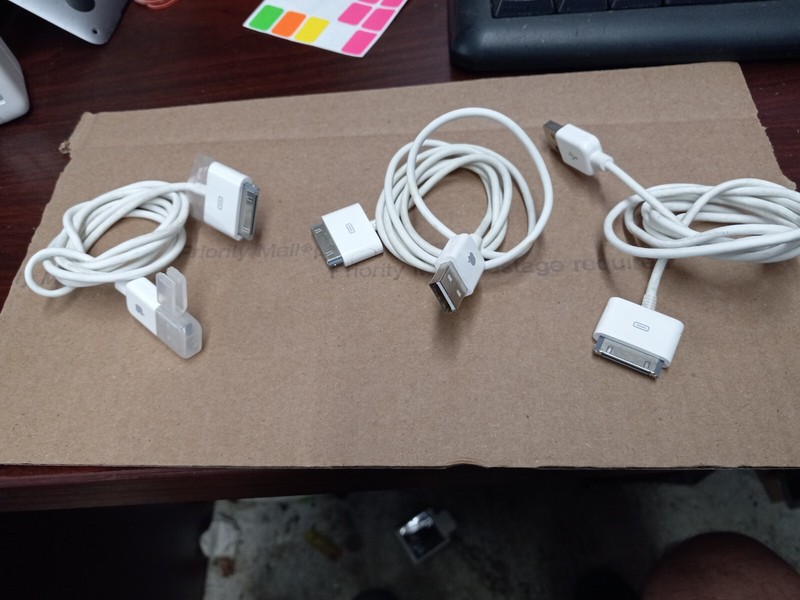 3 USB Data Sync Cable Cord Charger for iPhone 4 4G 4S 3GS iPod Nano LOT 3