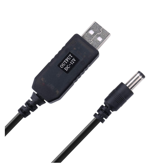 USB Boost Cable To 12V Router/Tablet/Cell Phone/ Ebook