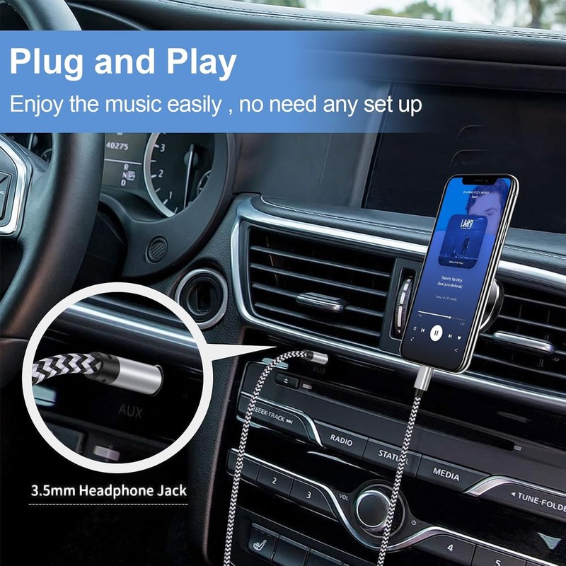 USB C to Aux Cord for iPhone 17 Pro Max, 3FT Type C to 3.5mm Audio Aux Adapter C gallery