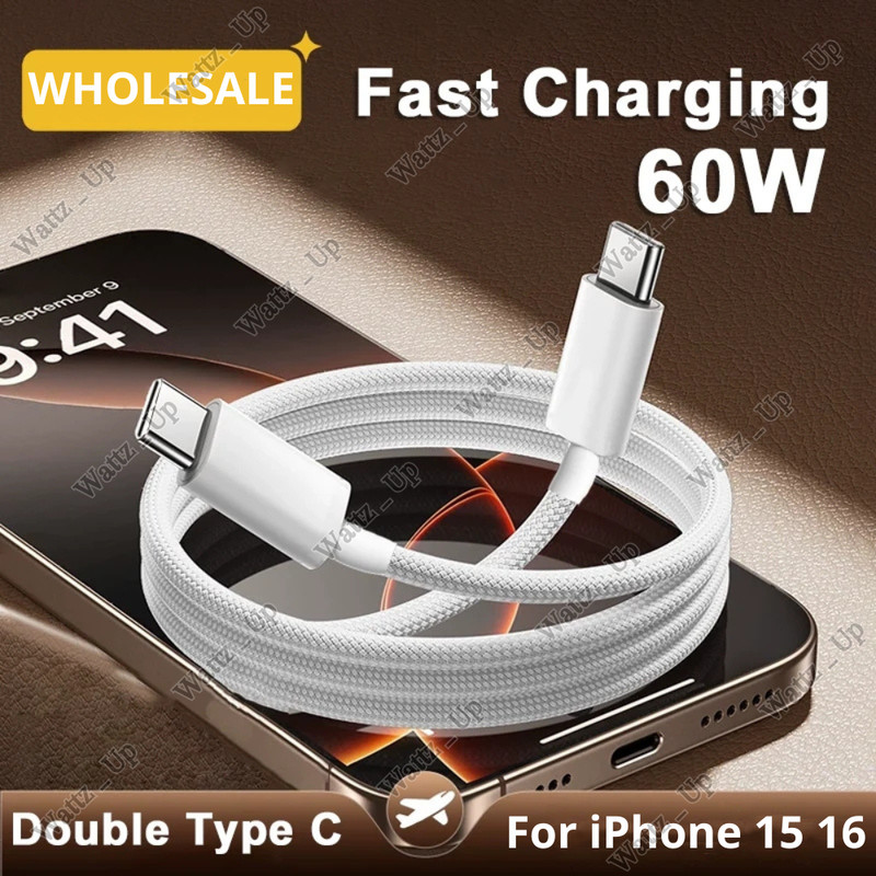 Wholesale For iPhone 15 16 ProMax Plus USB-C Fast Charger Cable Type C Data Cord