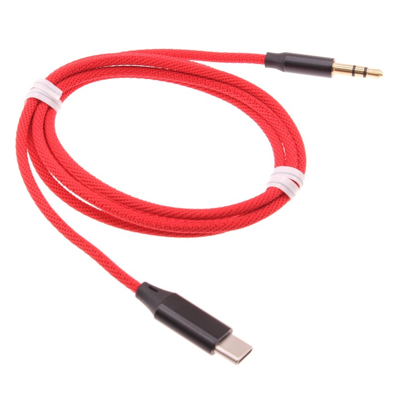 Aux Cable USB-C to 3.5mm Audio Cord Car Stereo Aux-in Adapter for Cell Phones