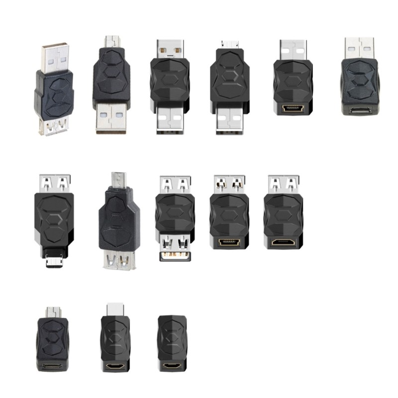 480Mbps Bidirectional USB Transmitter USB2.0 Adapter Micro/Mini Male to Female