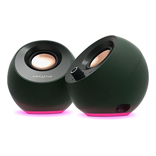 Creative Pebble Pro Alpine Green USB/Bluetooth/3.5mm Pin 20W RMS Peak Output 60W