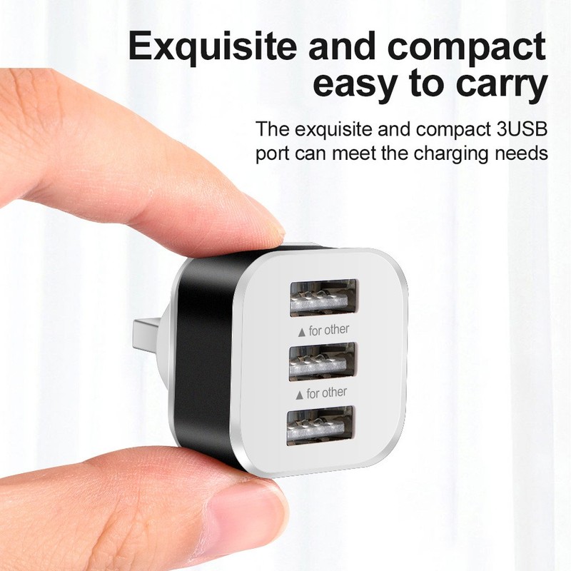 3-Port Mini USB 2.0 Expander Extender Charger Hub Splitter Adapter Connector gallery