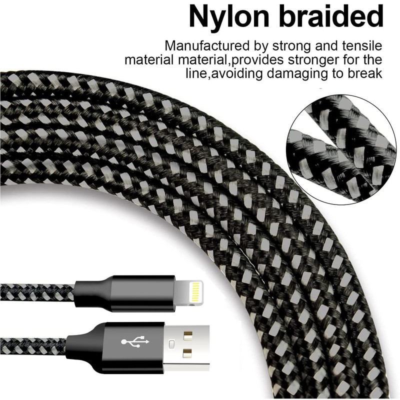 Fast Charger Cable Heavy Duty For iPhone 13 12 11 X XR 8 Charging Cord Wholesale gallery