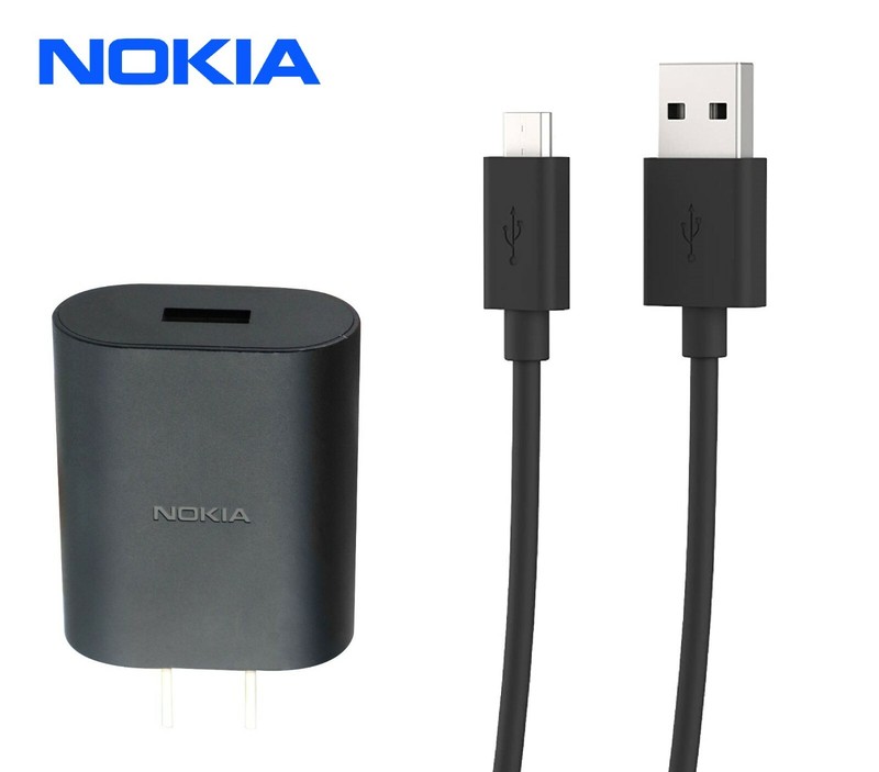 Nokia 5V USB Wall Charger (AD-10WU) and Micro USB Cable (CA-10W)