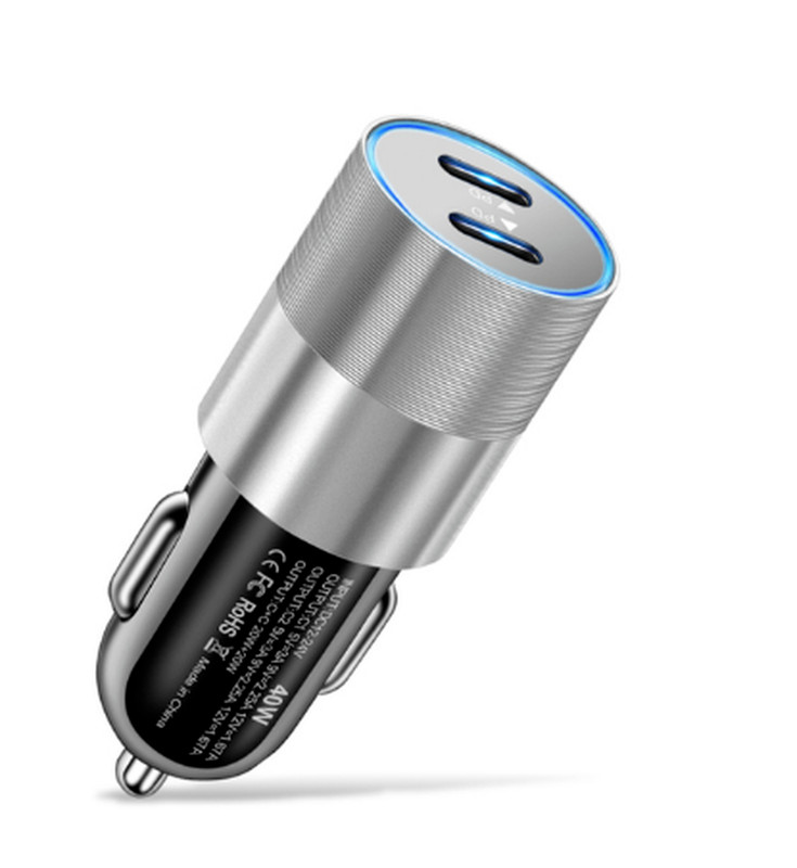 PD Fast 40W Car Charger Dual Type C Adapter Lot For iPhone 14 13 12 11 15 16 X 8