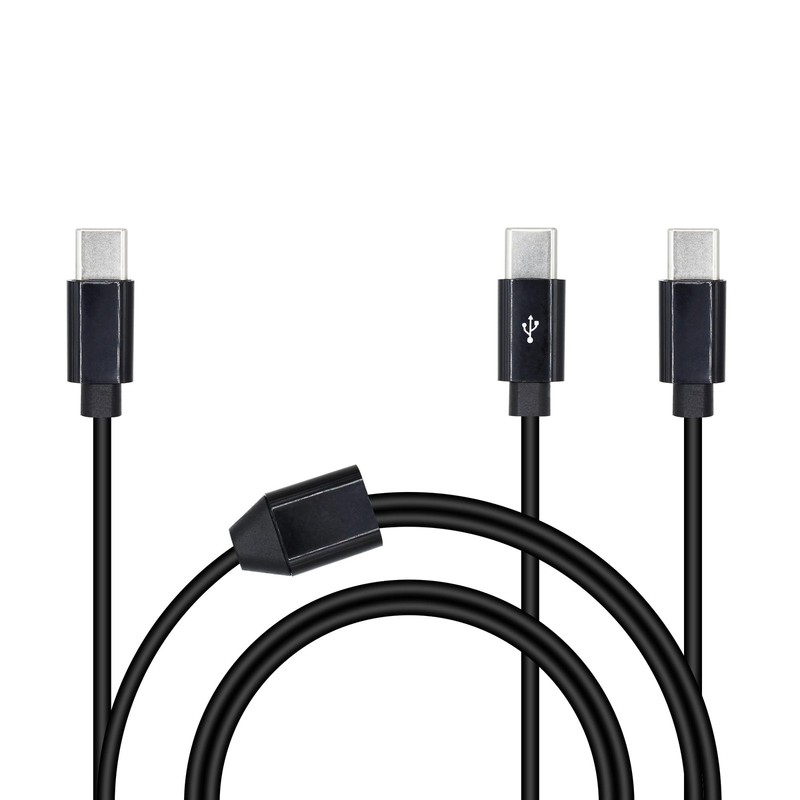 2 in 1 USB Type C Splitter Cable,USB C Male to 2 USB C Male Data Snyc and Cha...