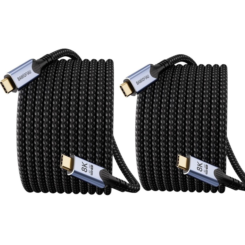 10FT USB 4 Braided Cable 2-Pack - Fast Charging & Universal Compatibility gallery