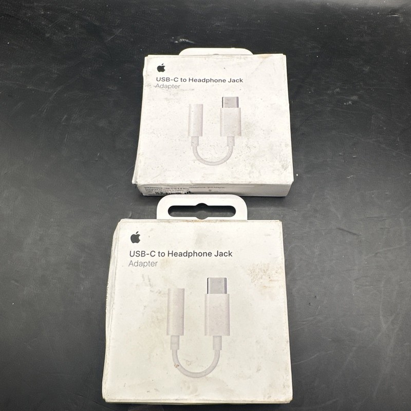 Apple (2 Pack) USB-C to Headphone Jack Adapter – 3.5 mm – A2155 – MU7E2AM/A