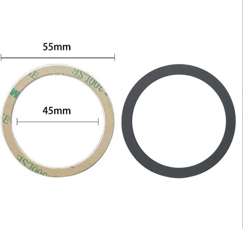 Easy Install Black Metal Ring for Phone Cases - Universal Magnetic Adapter gallery