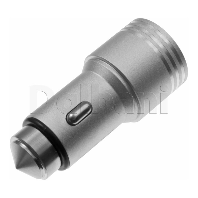 Dual Car Adapter Silver 2.4Ampfor Universal Devices