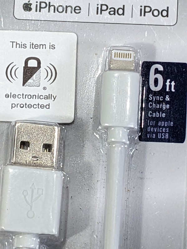 Wireless Gear Sync & Charge Cable~Made for iPhone~6 FT~Black~Brand New Sealed~ gallery