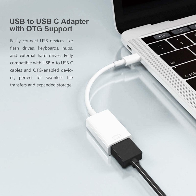 POHFP USB C to USB Adapter 3 Pack,TypeC OTG Cable, C Male to USB A Female Ada... gallery