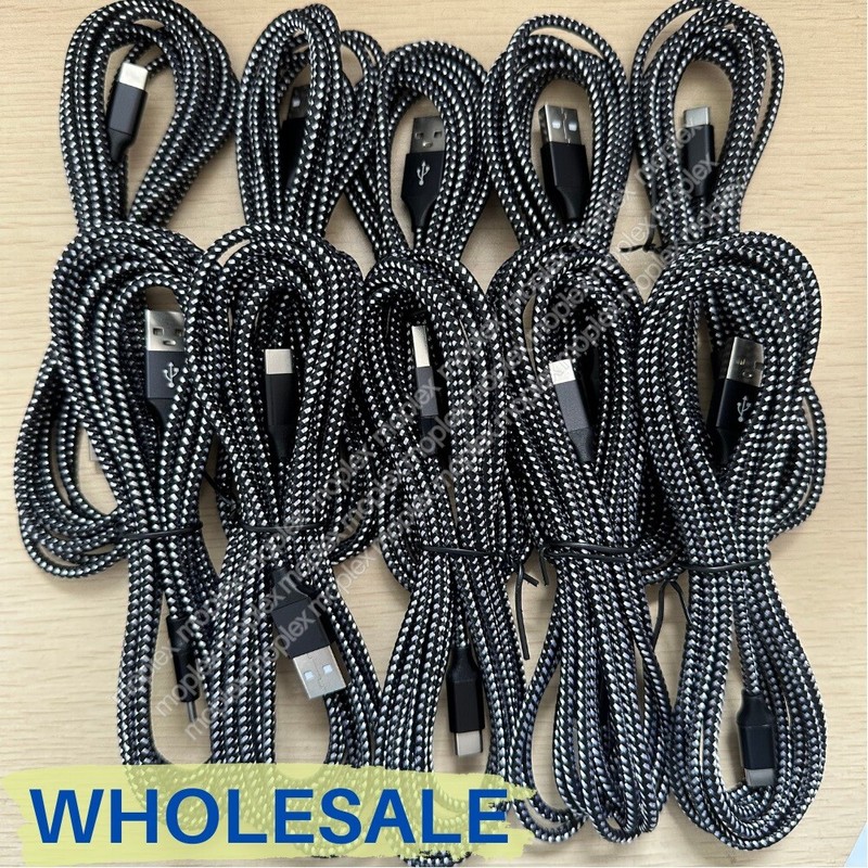10ft Fast Charging Cable USB Type C Cable Lot For Samsung Galaxy S10 S20 S21 S22