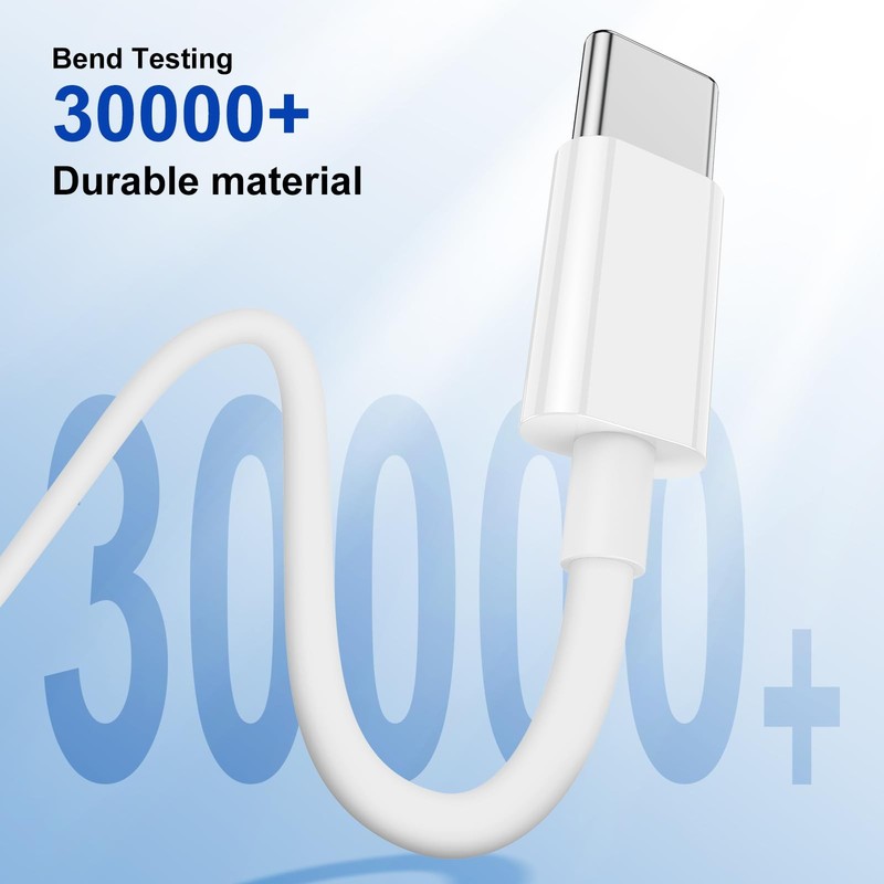 3Pack USB C to USB C Cable 6Ft for Apple iPhone 17 Air 16 15/Pro Max Charger ... gallery