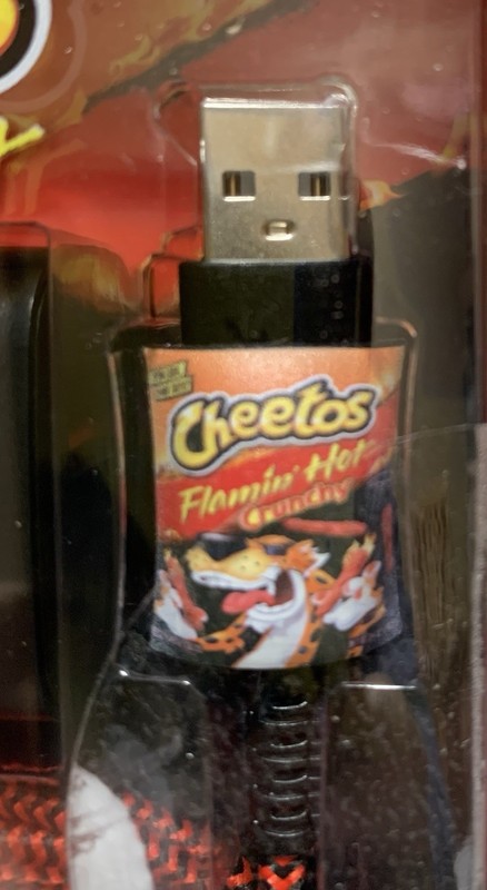NEW Cheetos Flamin' Hot Power Bundle 4ft USB-A to USB-C Cable & 20W Wall Charger gallery