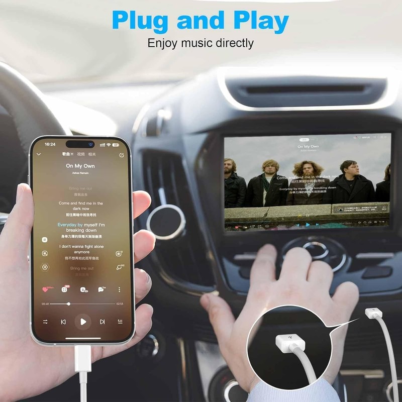 2pack USB CarPlay Charger Cable for IPhone 17/16E/16/15, 17Air, 15 16 17 Max,... gallery