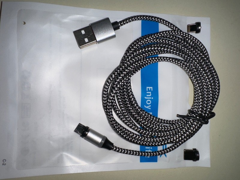 TOPK magnetic phone charging USB cable, 3 in 1 gallery