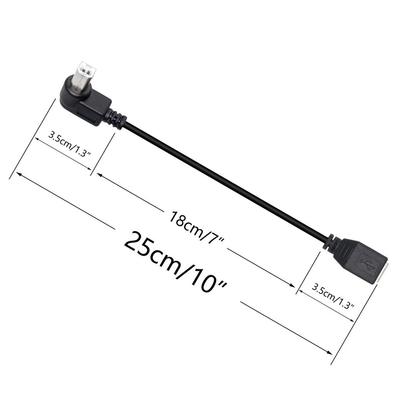 USB 2.0 -B Printer Cable, (2-Pack) USB 2.0 B Female to Left Angle B Printer S... gallery