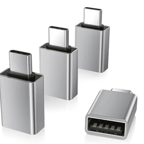 4 Pack USB-C 3.1 Male to USB A Female Adapter Converter OTG Type C Android Phone