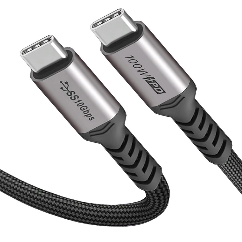 USB C to C Cable 1.5ft 2 Pack 3.1 Gen 2 10Gbps 100W 4K Video Fast Charging Data gallery