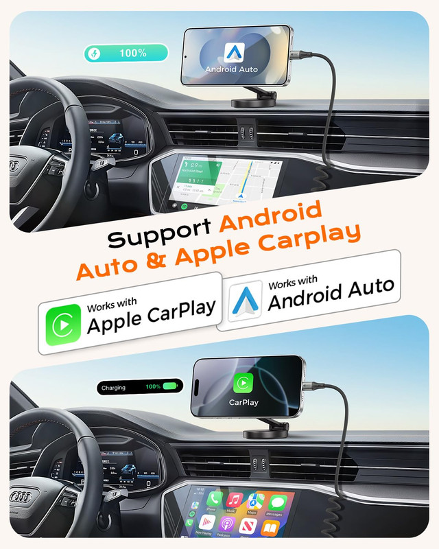 Coiled USB C to USB C Cable 2-Pack,For Car,60W Fast Charging,5Ft | Coiled USB C gallery