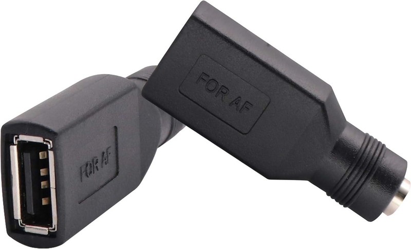 Adaptador USB 2.0 a Hembra a Cc Hembra De 5,5 X 2,1 Mm, Paquete De 2 gallery