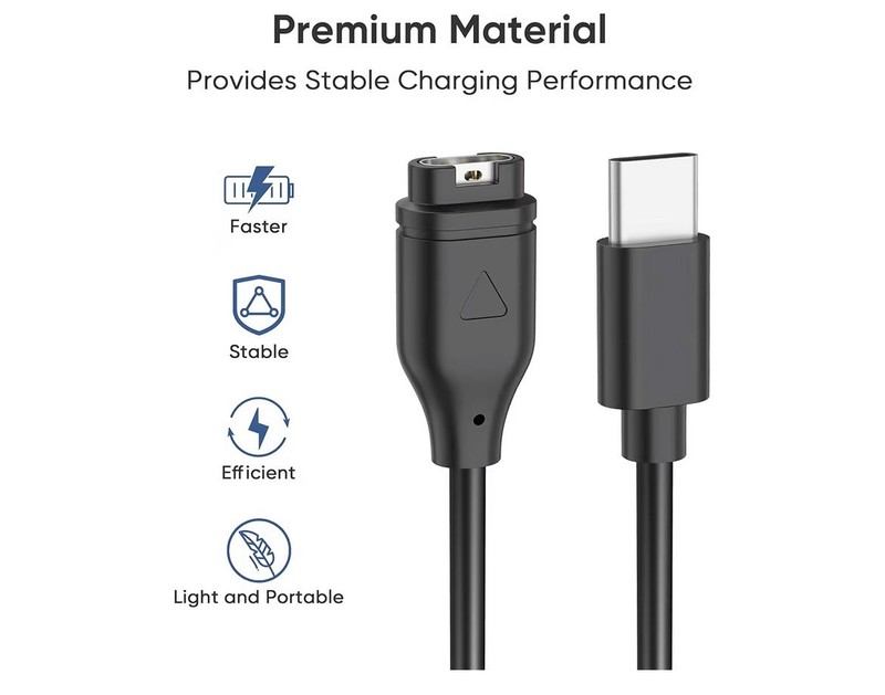 For Garmin Fenix Plus Watch Charger Charging Dock Cable and more usb c male gallery