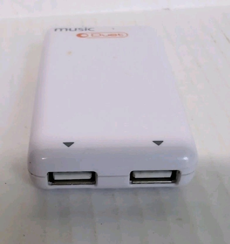Music Power Duet USB Wall Adapter Charger 0900-71 Dual Port Plug In White gallery