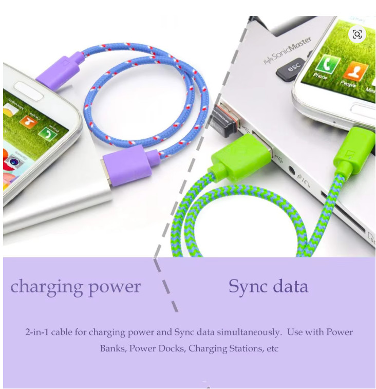 OLAF Micro USB Cable 3A Fast Charging Nylon Braided Cord For Samsung Huawei gallery