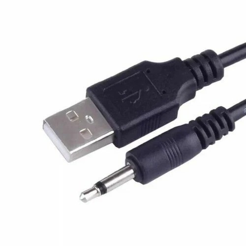 3.5mm AUX to USB Male Charging Cable Adapter 3.3ft Power Cable for MP3 Devices