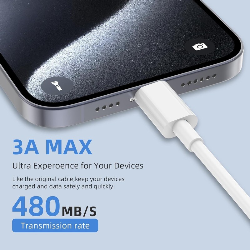 USB to USB C Cable 2Pack 3FT 6FT Carplay Charging gallery