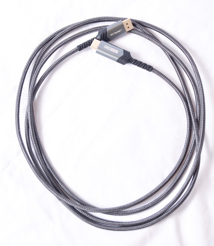 DisplayPort Cable 10ft, JSAUX 21.6Gbps High Speed DP 1.2 Braided Display Port Co gallery