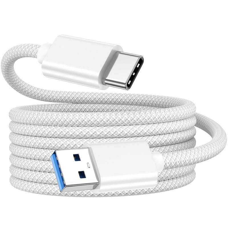 Car Carplay Woven Cable for Iphone 16 15 5FT USB a to USB C 3.2 Gen 2