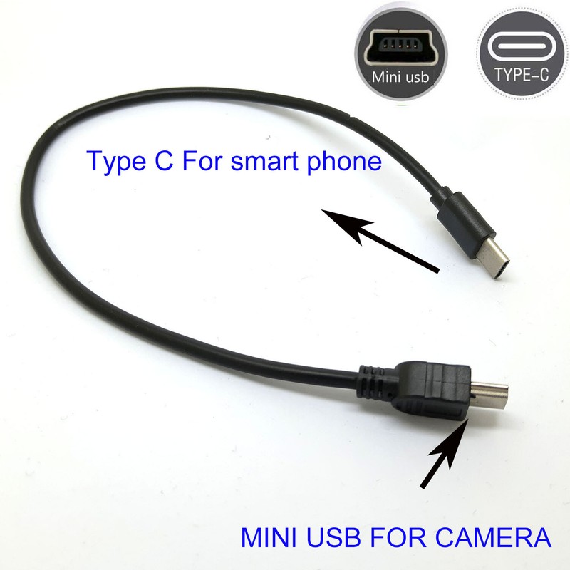 TYPE C to mini usb OTG CABLE FOR JVC GZ-HM340 HM400 GZ-HM440-HM450 -HM690 HM860 gallery