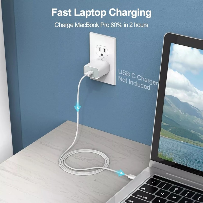 100X PACK 3 FT USB-C to USB C Type-C Fast Charging Data SYNC Charger Cable Cord gallery