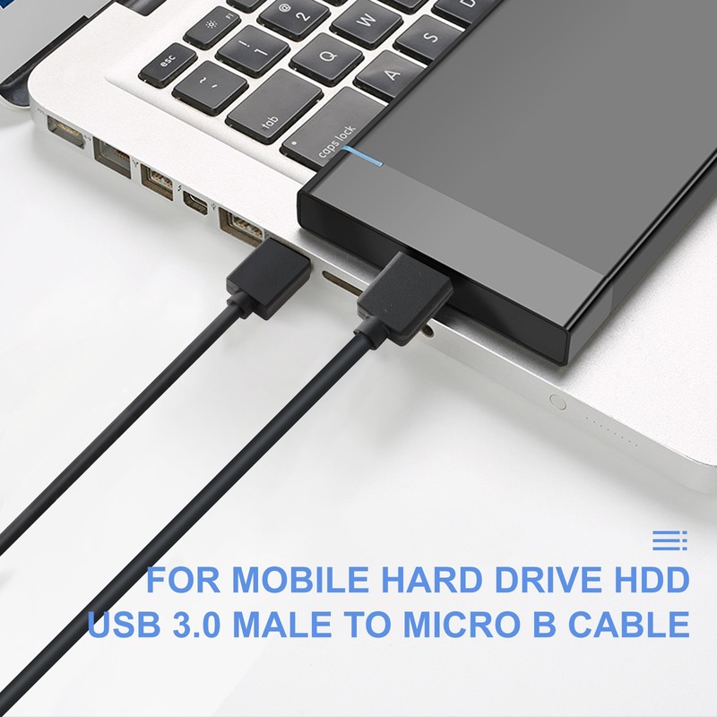 1-50 PCS USB 3.0 AM to Micro B Cable 7.87in PVC Cord for External Hard Drive lot gallery