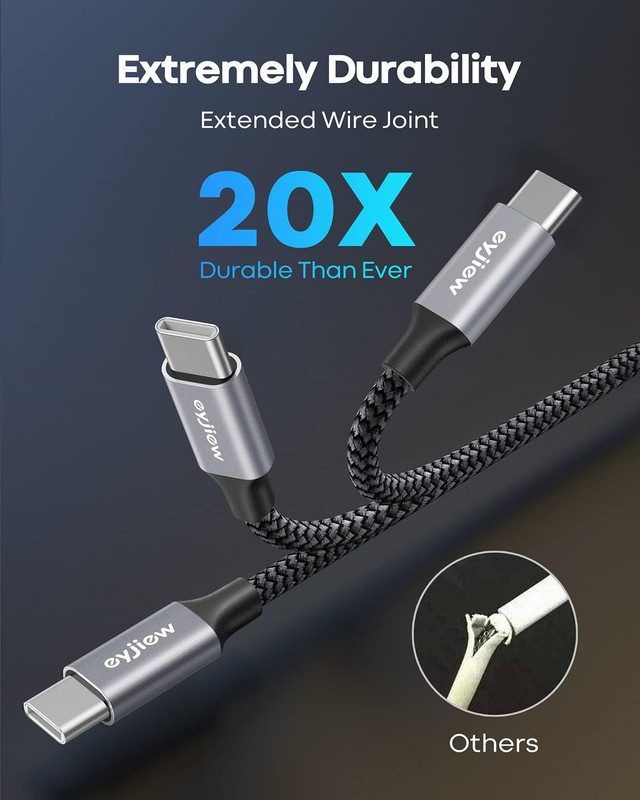 Short USB C Cable 1.5FT [3Pack], 3A Fast Charging 18 Inch USB a to Type C Charge gallery