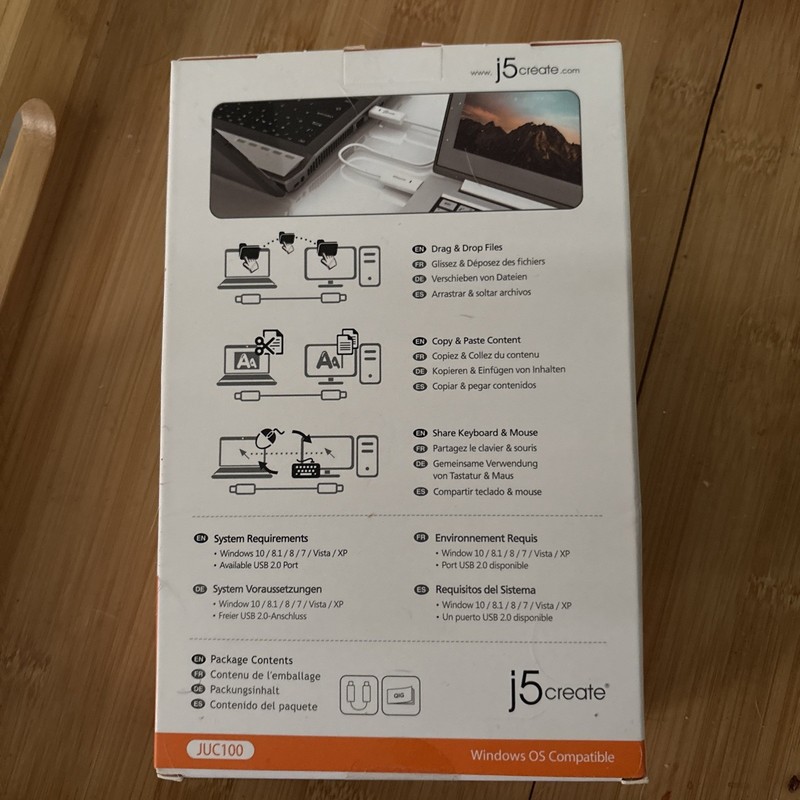 JUC100 Data, Keyboard, and Mouse Sharing/Transfer USB Cable Wormhole Switch ... gallery