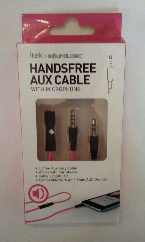 itek by Soundlogic Handsfree AUX Cable with Microphone