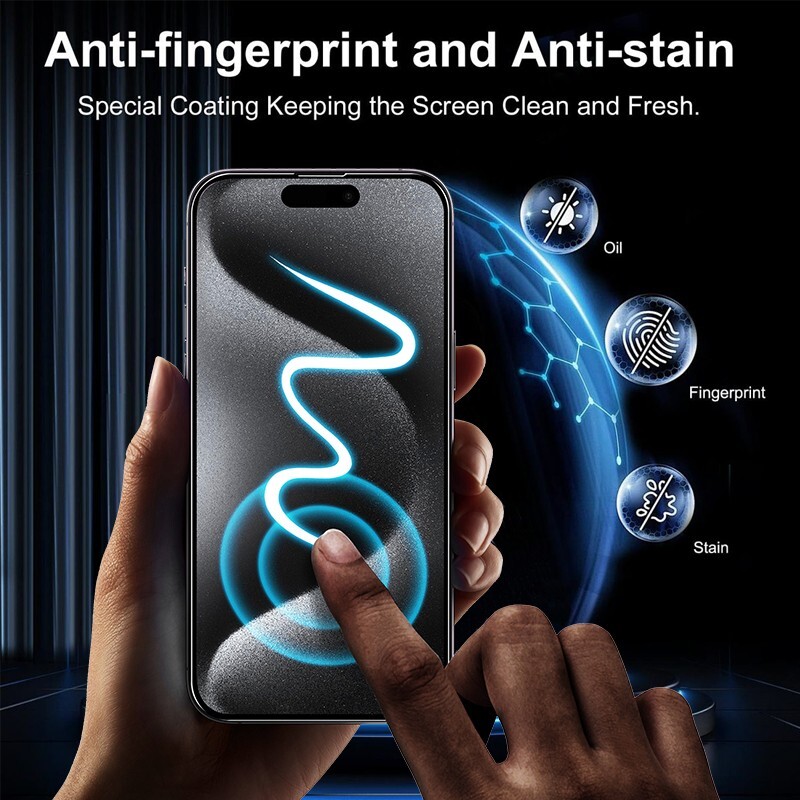 iPhone 16 Pro Max Screen Protector - 0.33mm Ultra-Thin, Anti-Scratch, Bubble-Fre gallery